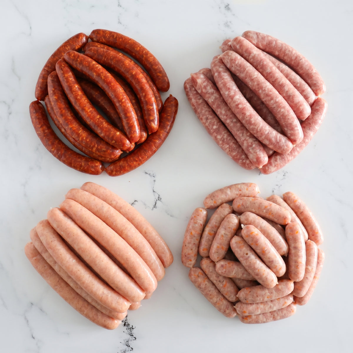 Box Merguez & Chipolatas – merguez, chipolatas porc et poulet, mini-chipolatas, La Boucherie