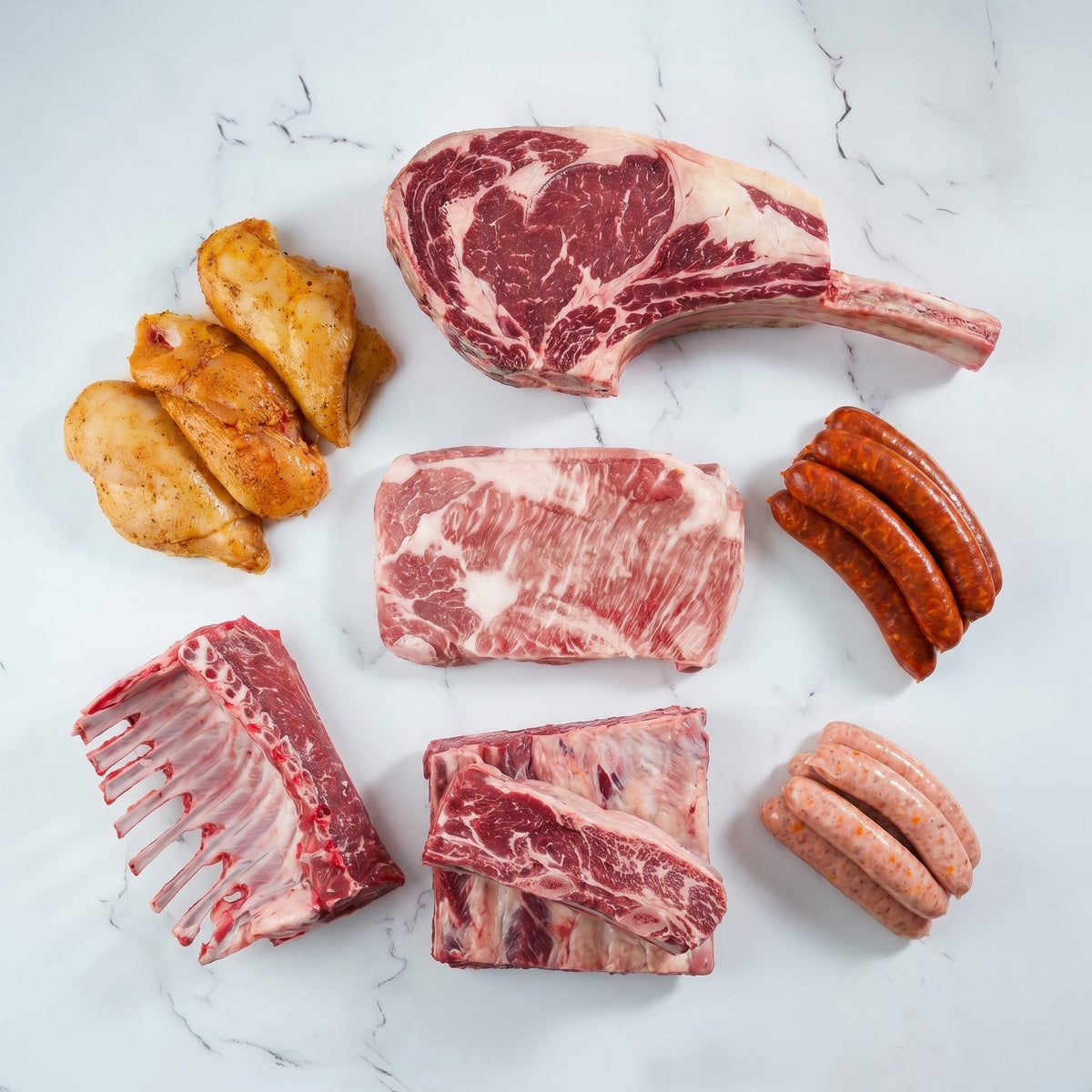 Box Ultimate BBQ Halal prête à griller, préparée par nos artisans bouchers