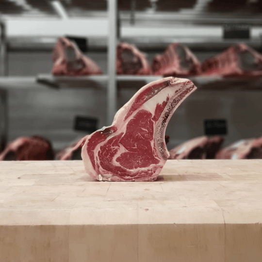 Côte à l'Os Angus Hereford Maturée | Viande Persillée | La Boucherie